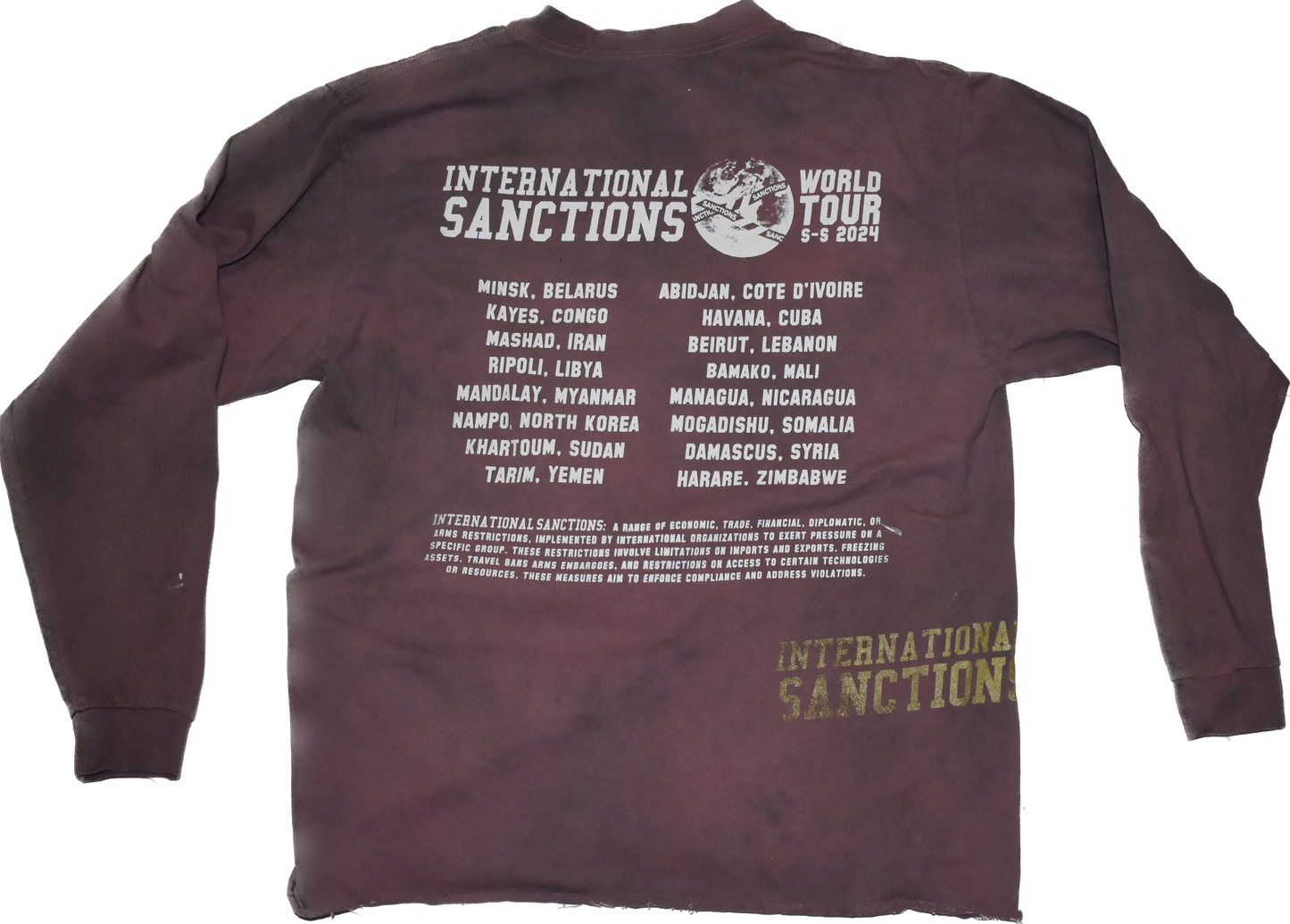 WORLD TOUR LONG SLEEVE SHIRT